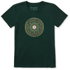 Women's Irish Wisdom Mandala Short Sleeve Crusher Tee