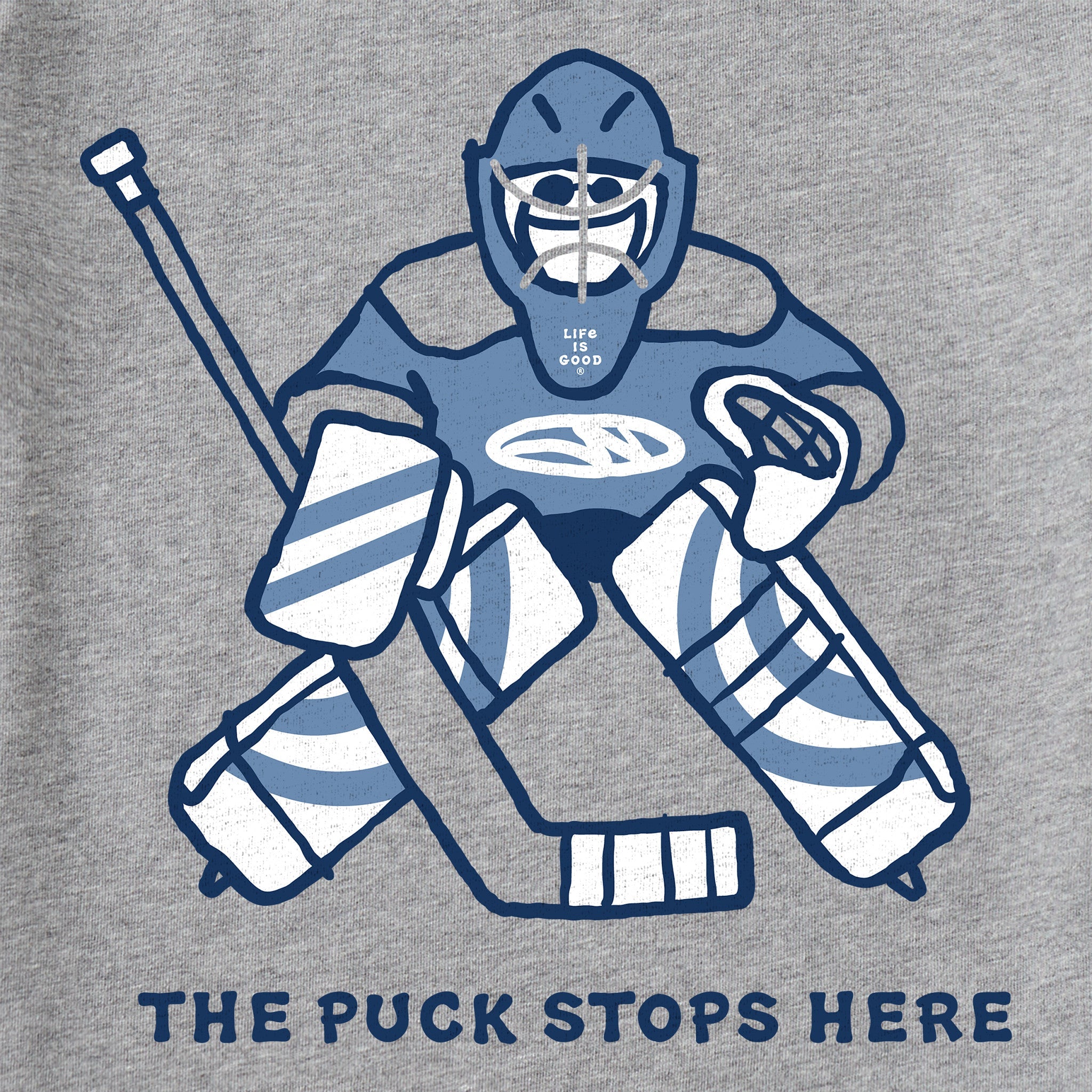 Kids The Puck Stops Here Short Sleeve Crusher Tee