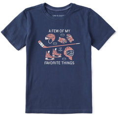 Kids A Few of My Favorite Hockey Things Short Sleeve Crusher Tee