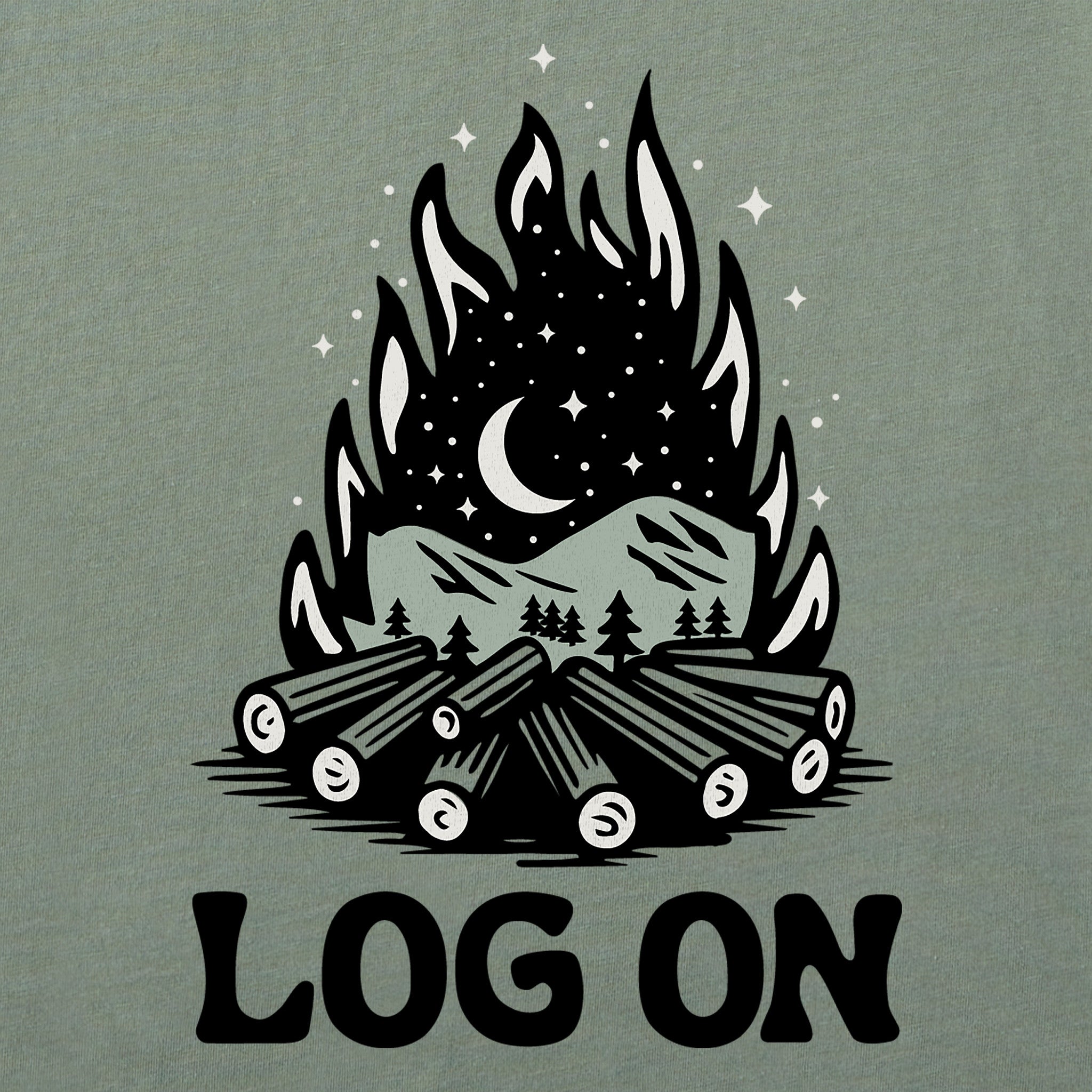 Men's Log On Fireside Short Sleeve Tee