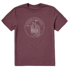 Men's Mobile Device Bike Ride Short Sleeve Crusher Tee