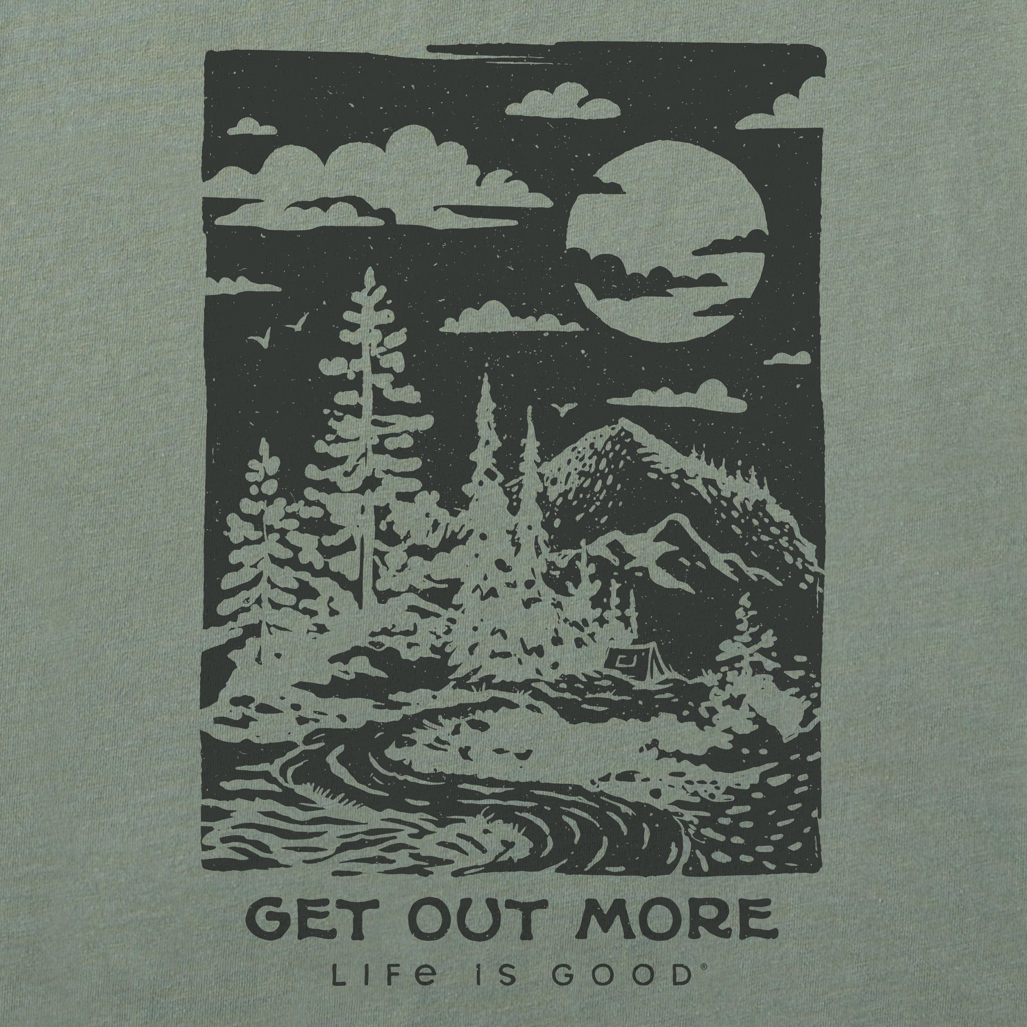 Women's Get Out More Stamp Short Sleeve Crusher Boxy Tee
