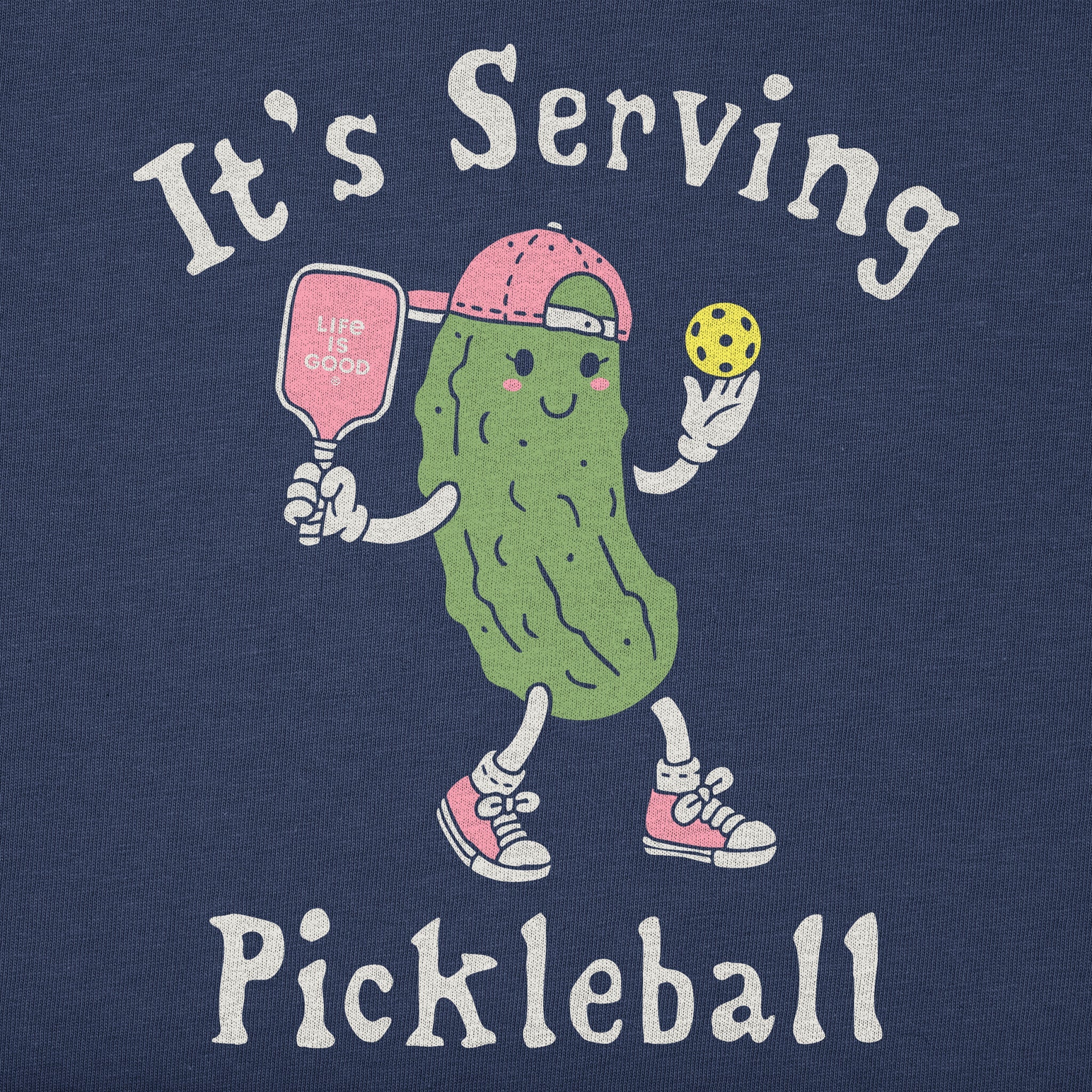 Women's It's Serving Pickleball Short Sleeve Crusher Boxy Tee