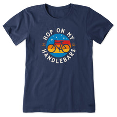 Women's Hop On My Handlebars Short Sleeve Tee