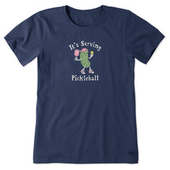 Women's It's Serving Pickleball Short Sleeve Tee
