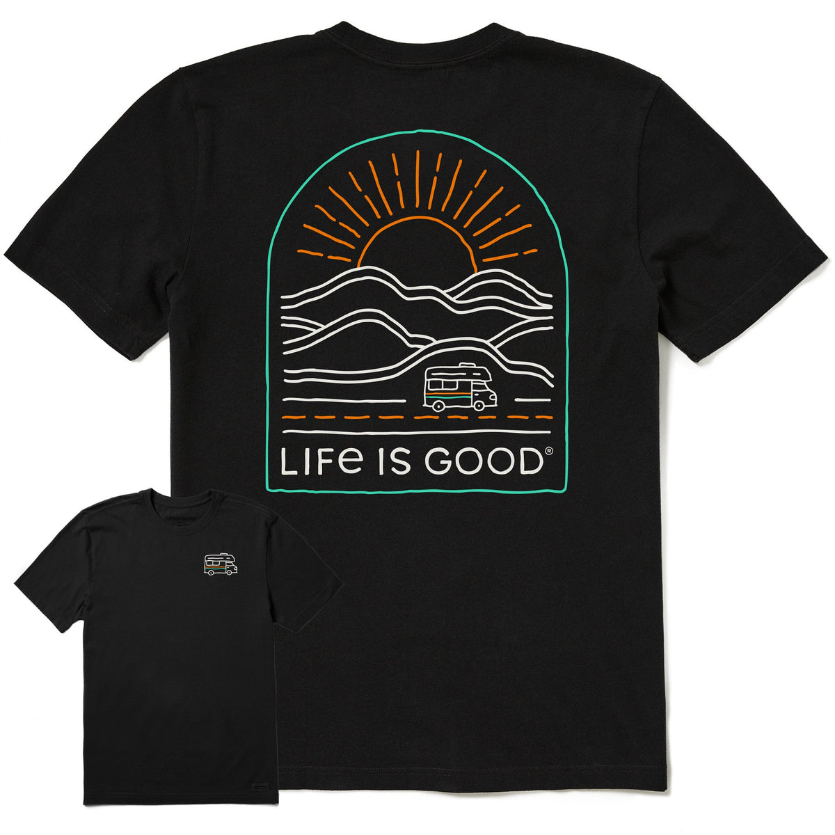 Men's On the Road Again Short Sleeve Crusher Tee