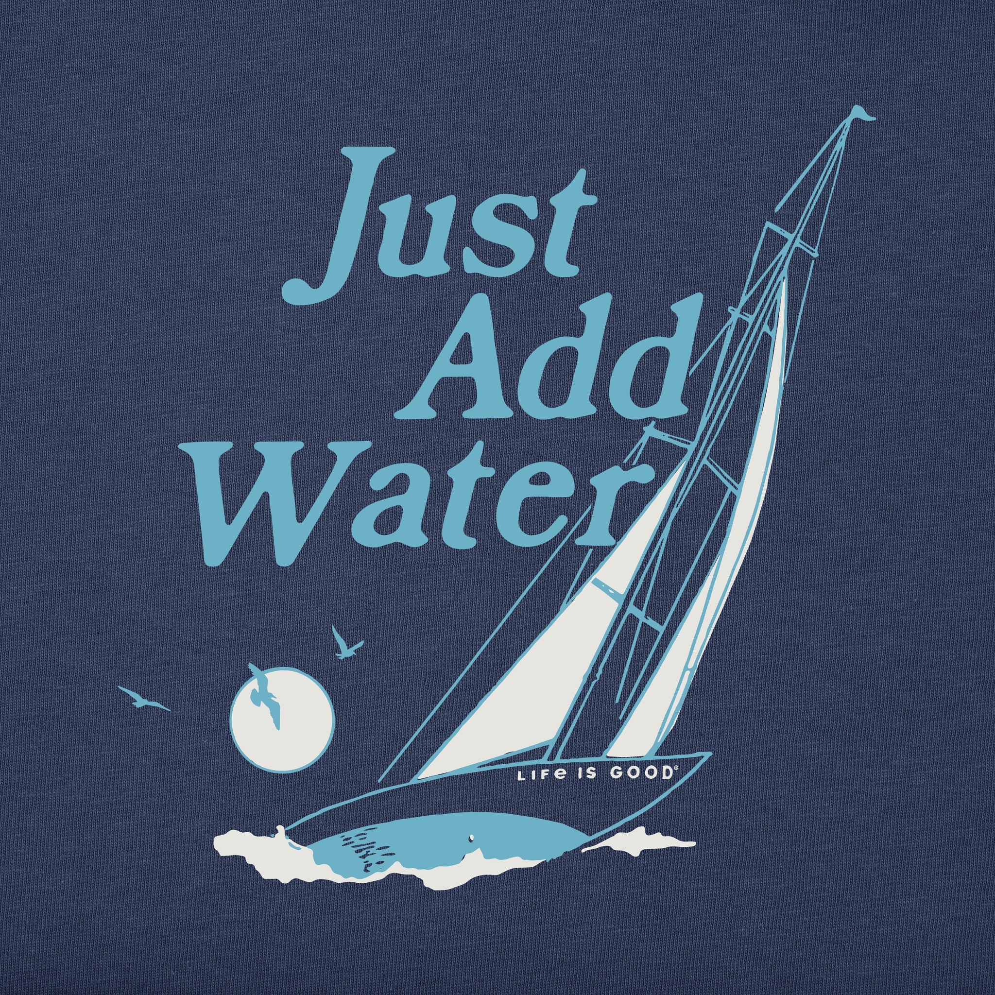 Women's Just Add Water Sunset Sail Short Sleeve Tee