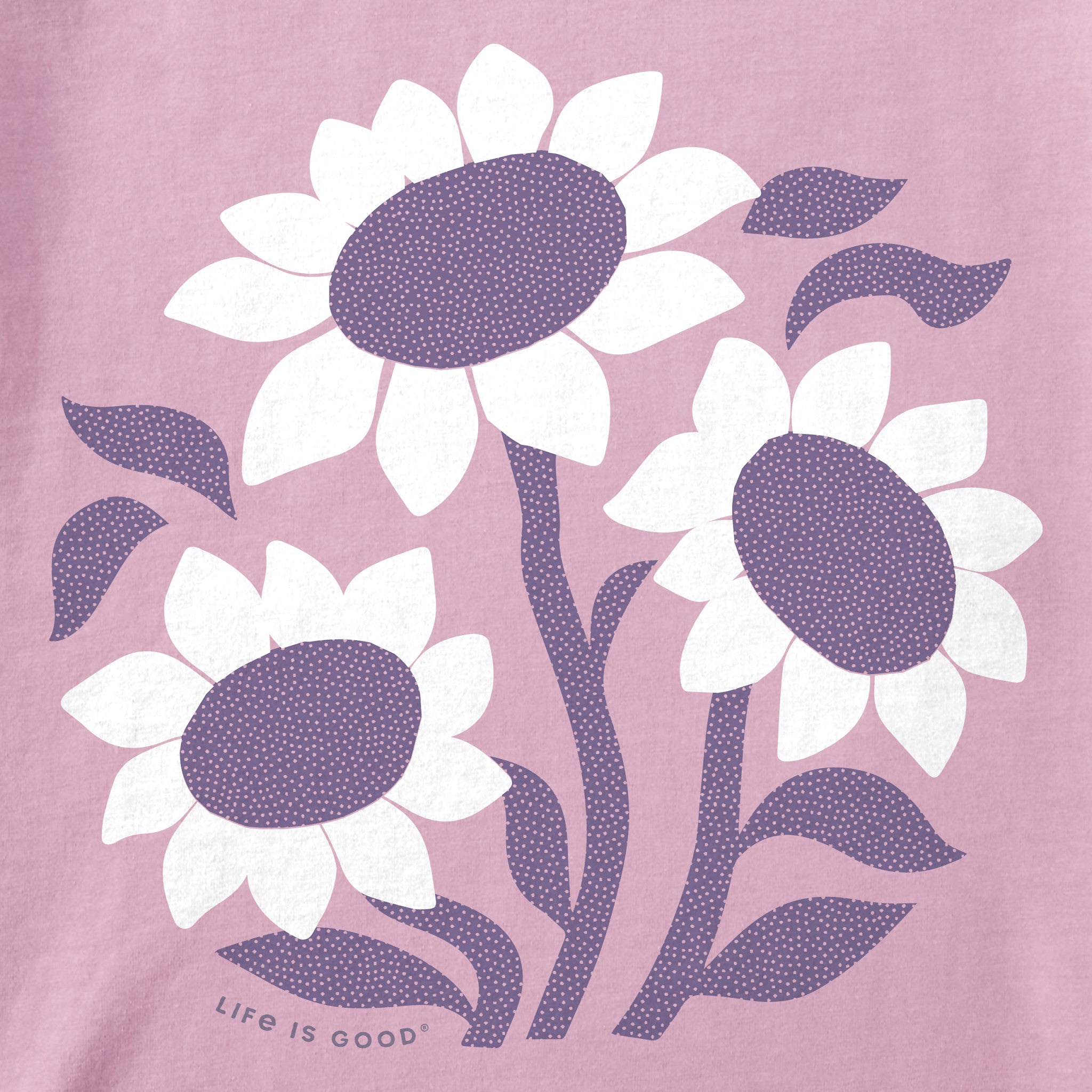 Kids Sunflower Circle Short Sleeve Crusher Tee
