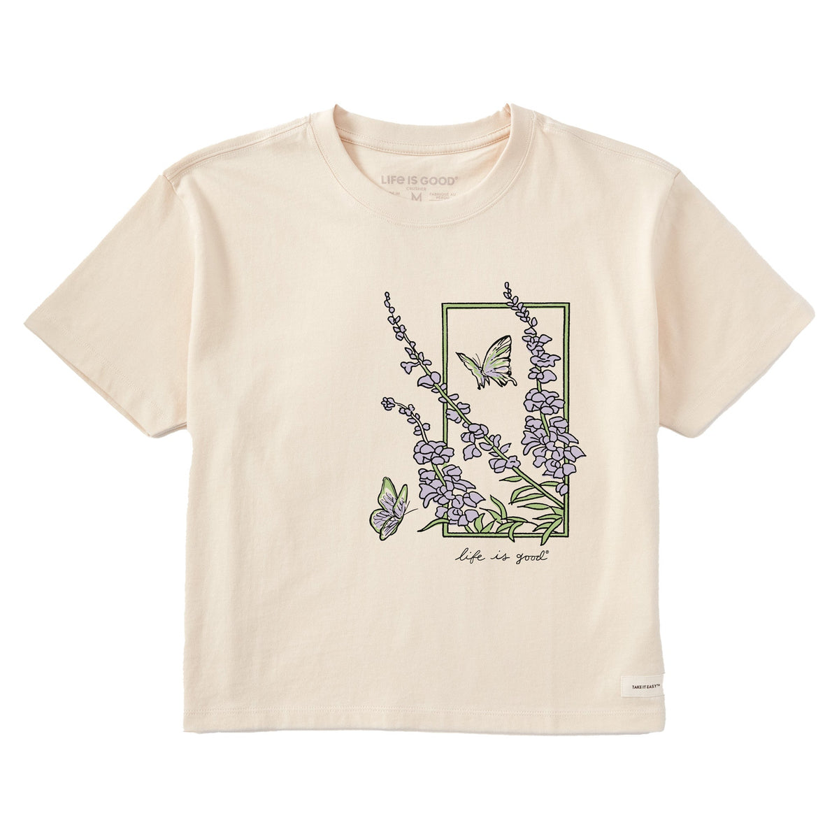 Women's Flower Frame Short Sleeve Crusher Boxy Tee