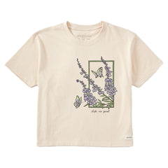 Women's Flower Frame Short Sleeve Crusher Boxy Tee