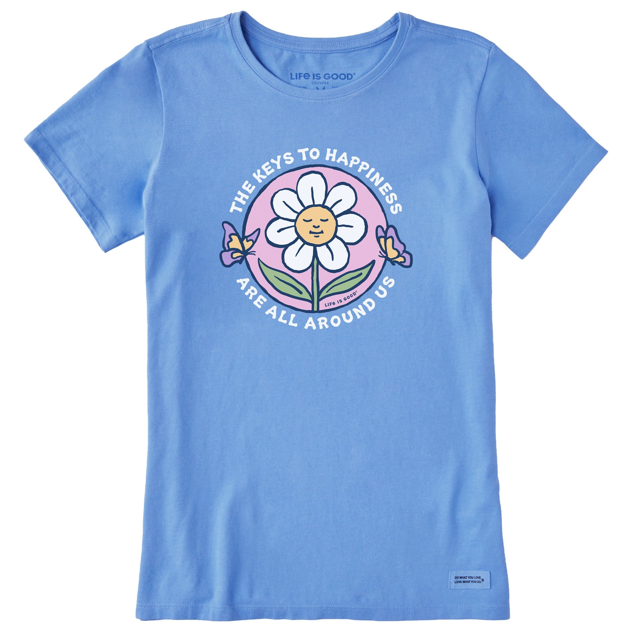 Women's Keys to Happiness Flower Short Sleeve Tee