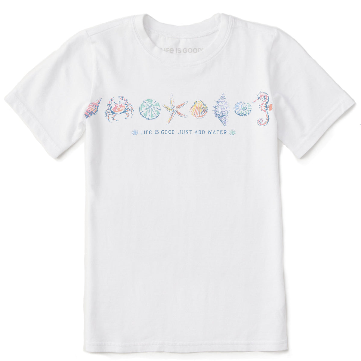 Kids Just Add Water Shells Short Sleeve Crusher Tee