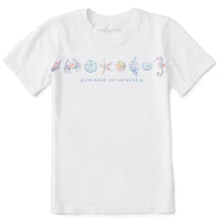 Kids Just Add Water Shells Short Sleeve Crusher Tee