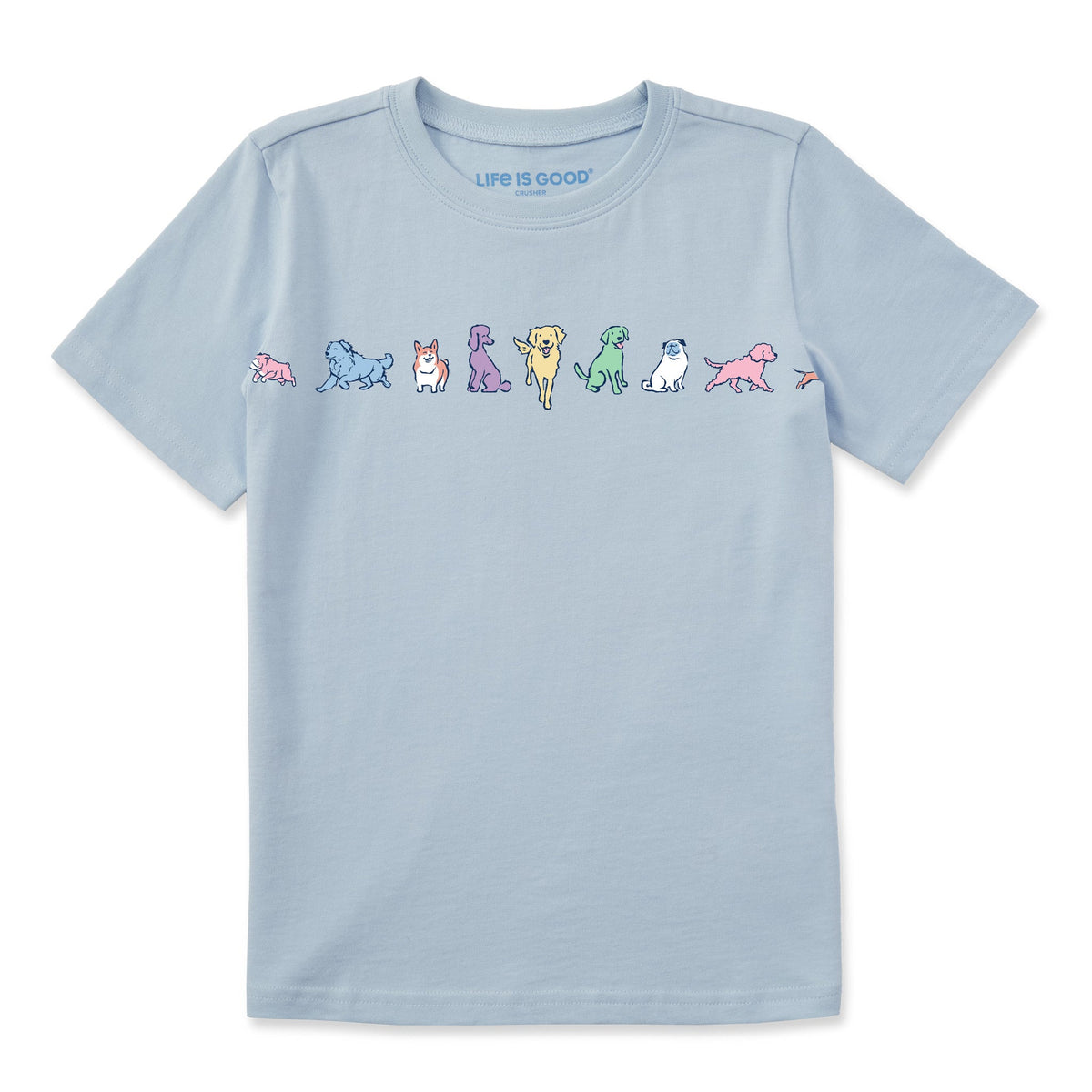 Kids Inkbrush Pups Short Sleeve Crusher Tee