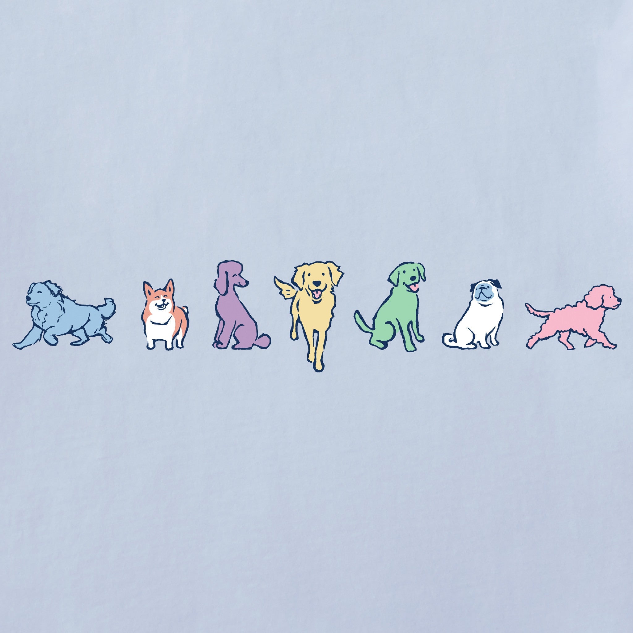 Kids Inkbrush Pups Short Sleeve Crusher Tee