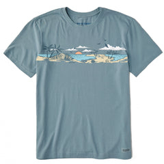 Men's Beach Vista Short Sleeve Crusher Tee