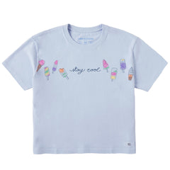 Women's Ice Cream Stay Cool Short Sleeve Crusher Boxy Tee