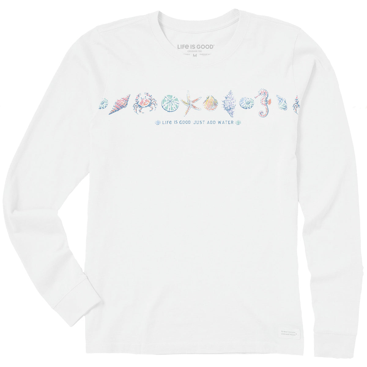 Women's Just Add Water Shells Long Sleeve Crusher Tee