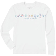 Women's Just Add Water Shells Long Sleeve Crusher Tee