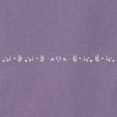Women's Floral Butterfly Heart Long Sleeve Crusher Tee
