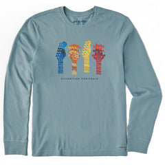 Men's Tie Dye Diversified Guitars Long Sleeve Crusher Tee