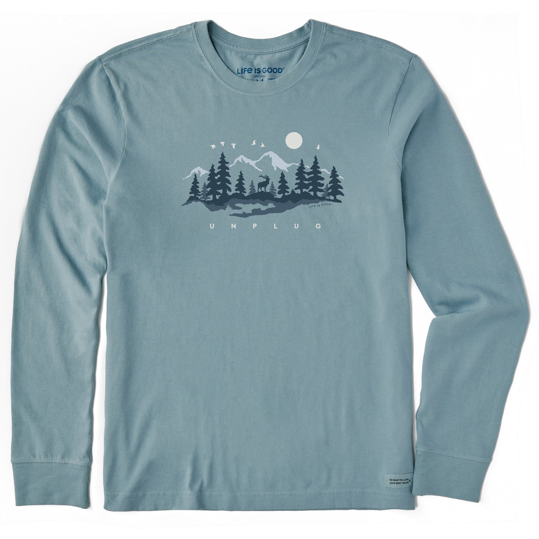 Men's Unplug in the Outdoors Long Sleeve Crusher Tee