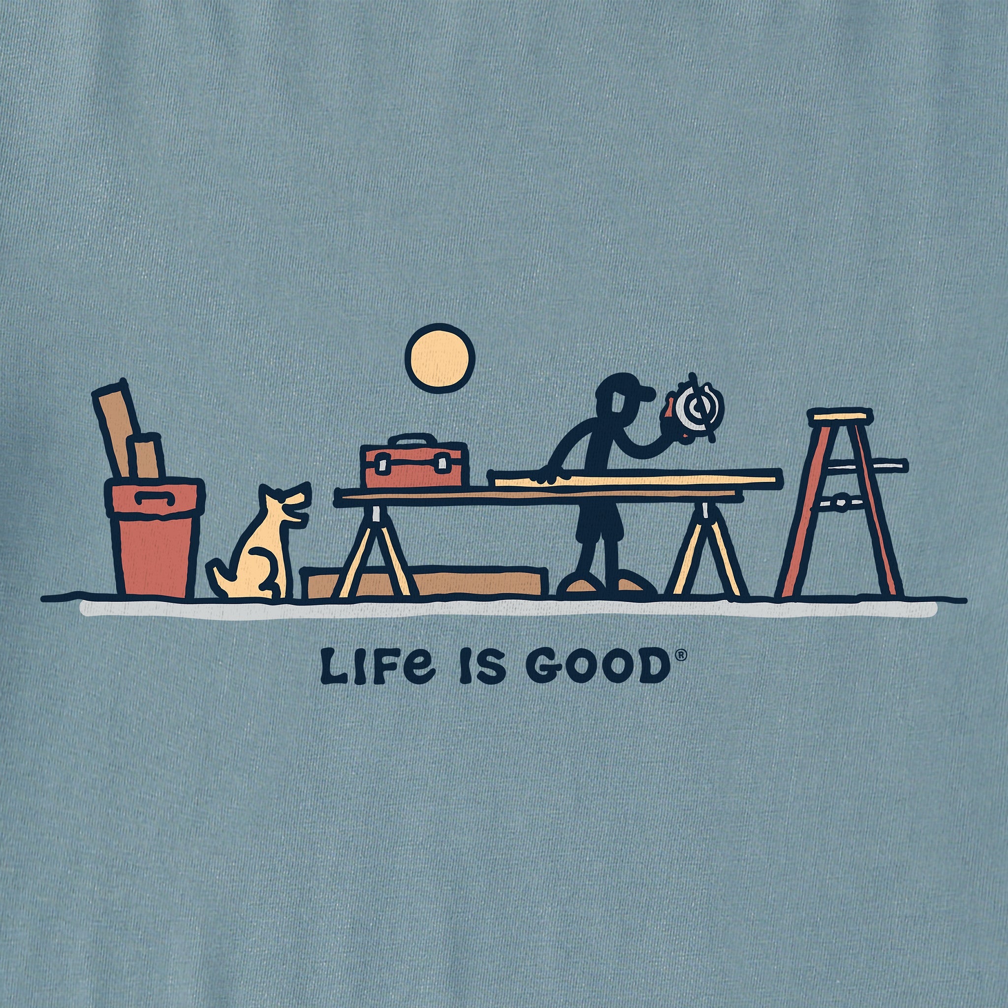 Men's Rocket & Jake Woodwork Vista Long Sleeve Crusher Tee