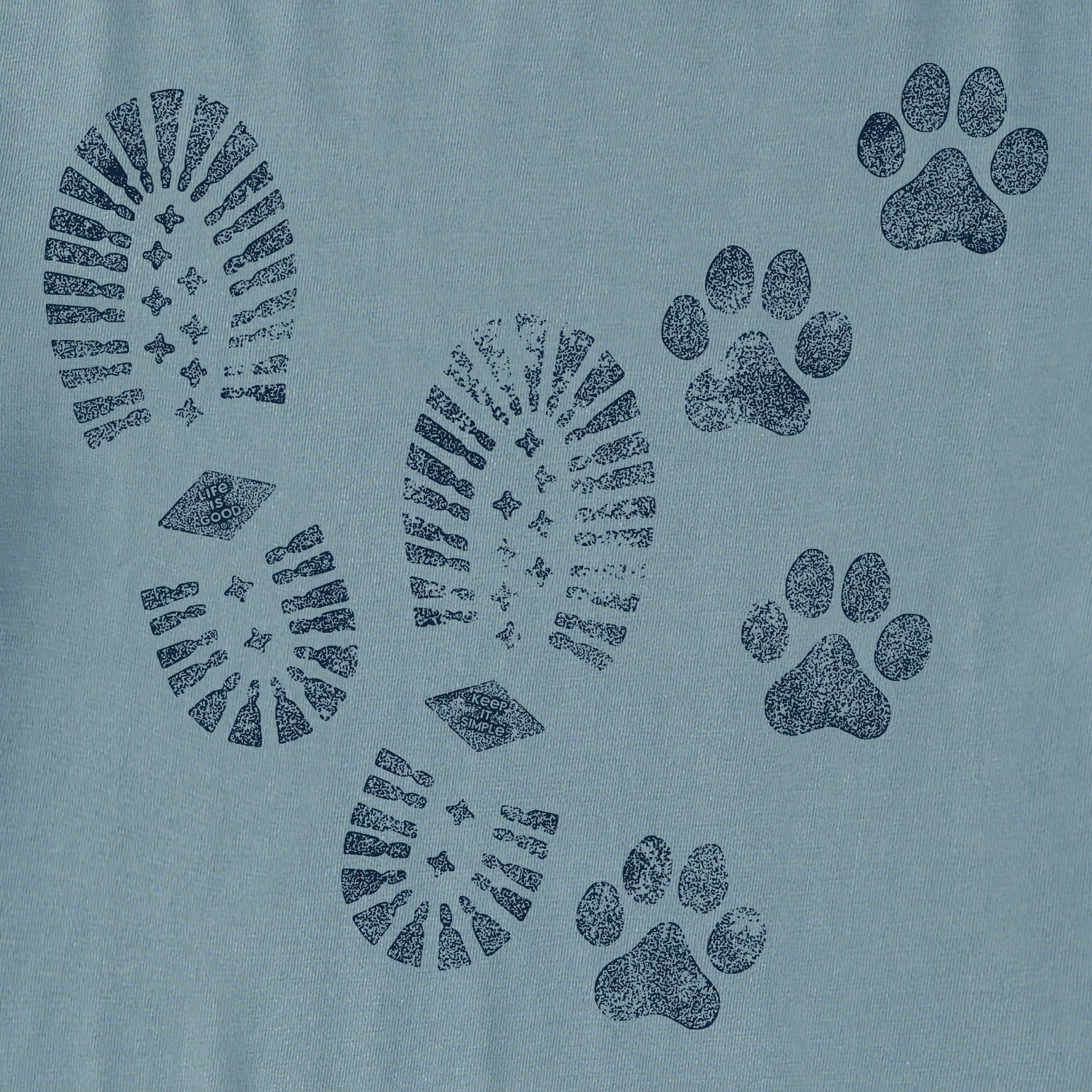 Men's Trails & Tails Long Sleeve Crusher Tee