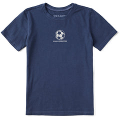 Kids Goal Oriented Soccer Short Sleeve Crusher Tee