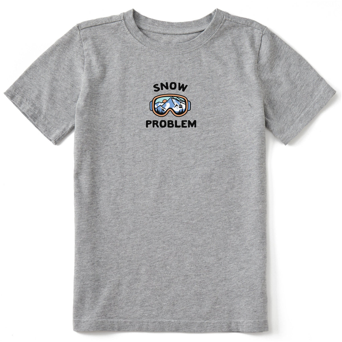 Kids Snow Problem Goggles Short Sleeve Crusher Tee