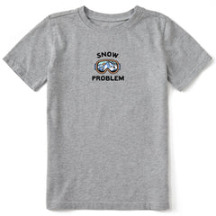 Kids Snow Problem Goggles Short Sleeve Crusher Tee