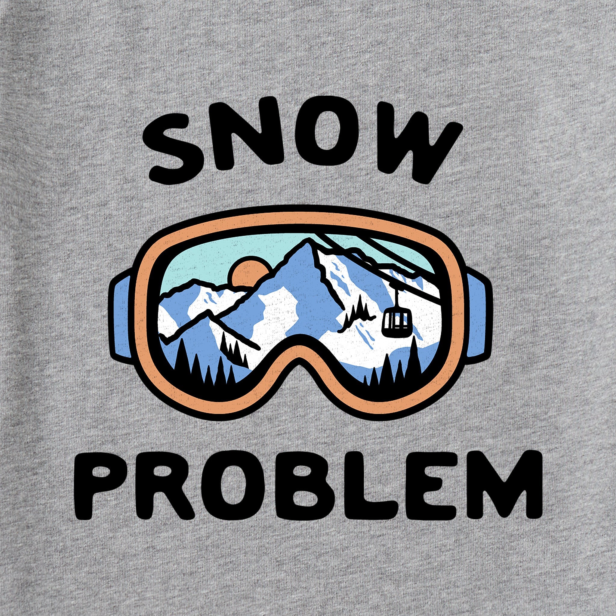 Kids Snow Problem Goggles Short Sleeve Crusher Tee