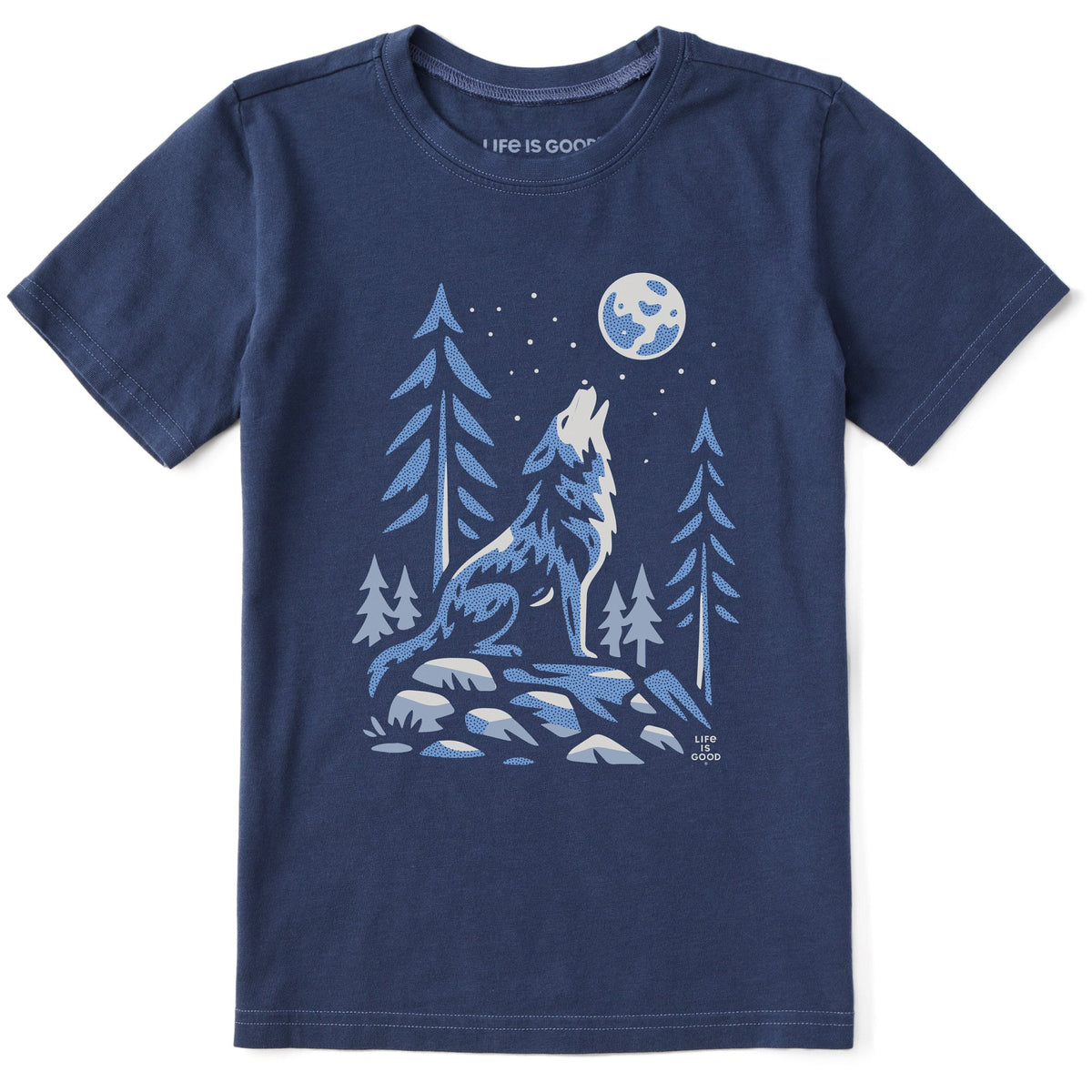 Kids Lone Wolf Short Sleeve Crusher Tee