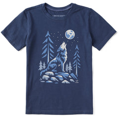 Kids Lone Wolf Short Sleeve Crusher Tee