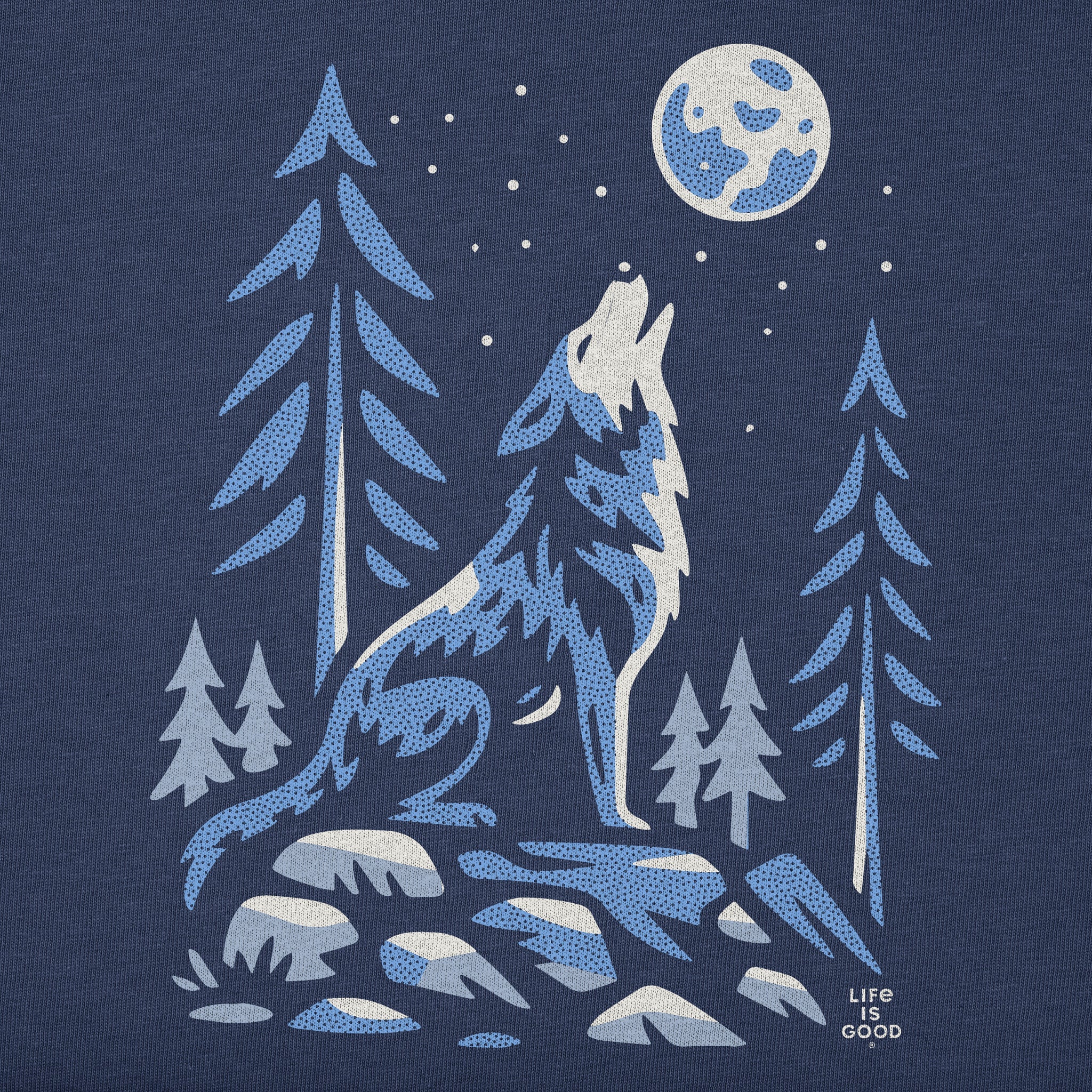 Kids Lone Wolf Short Sleeve Crusher Tee