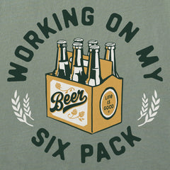 Men's Working on my Six Pack Short Sleeve Tee