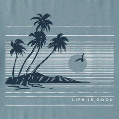 Men's Palms Sunset Short Sleeve Crusher Tee