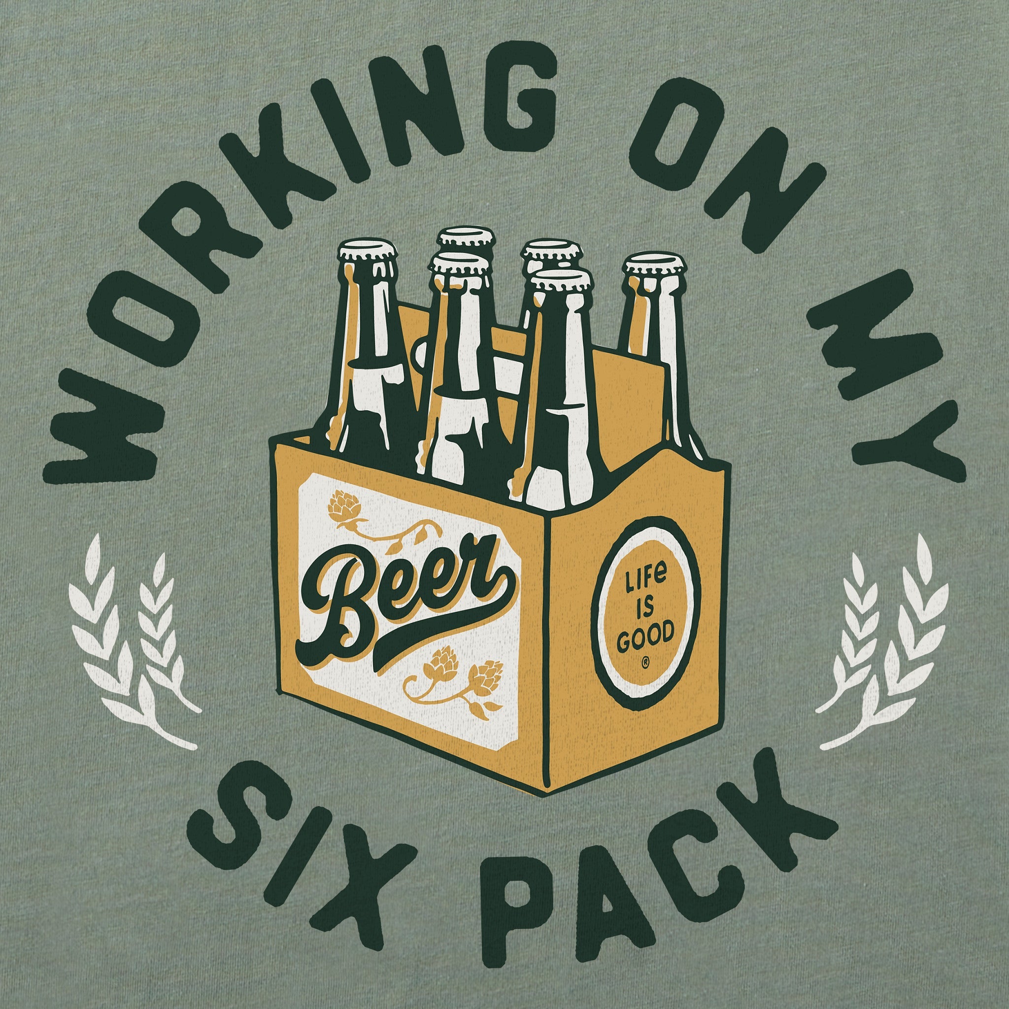 Men's Working on my Six Pack Short Sleeve Tee