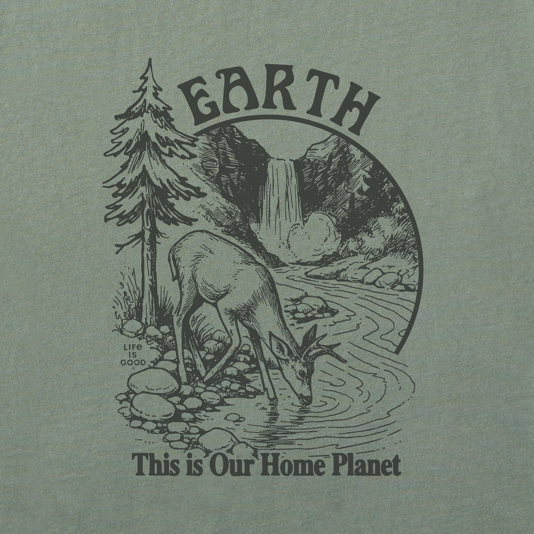 Men's Earth Home Planet Short Sleeve Crusher-LITE Tee