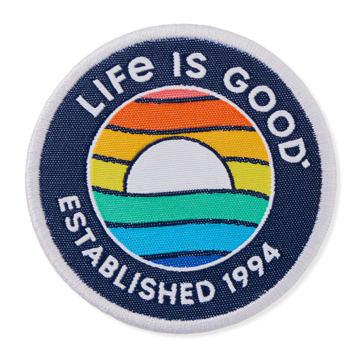 Adult Unisex Waves Sunset Woven Patch