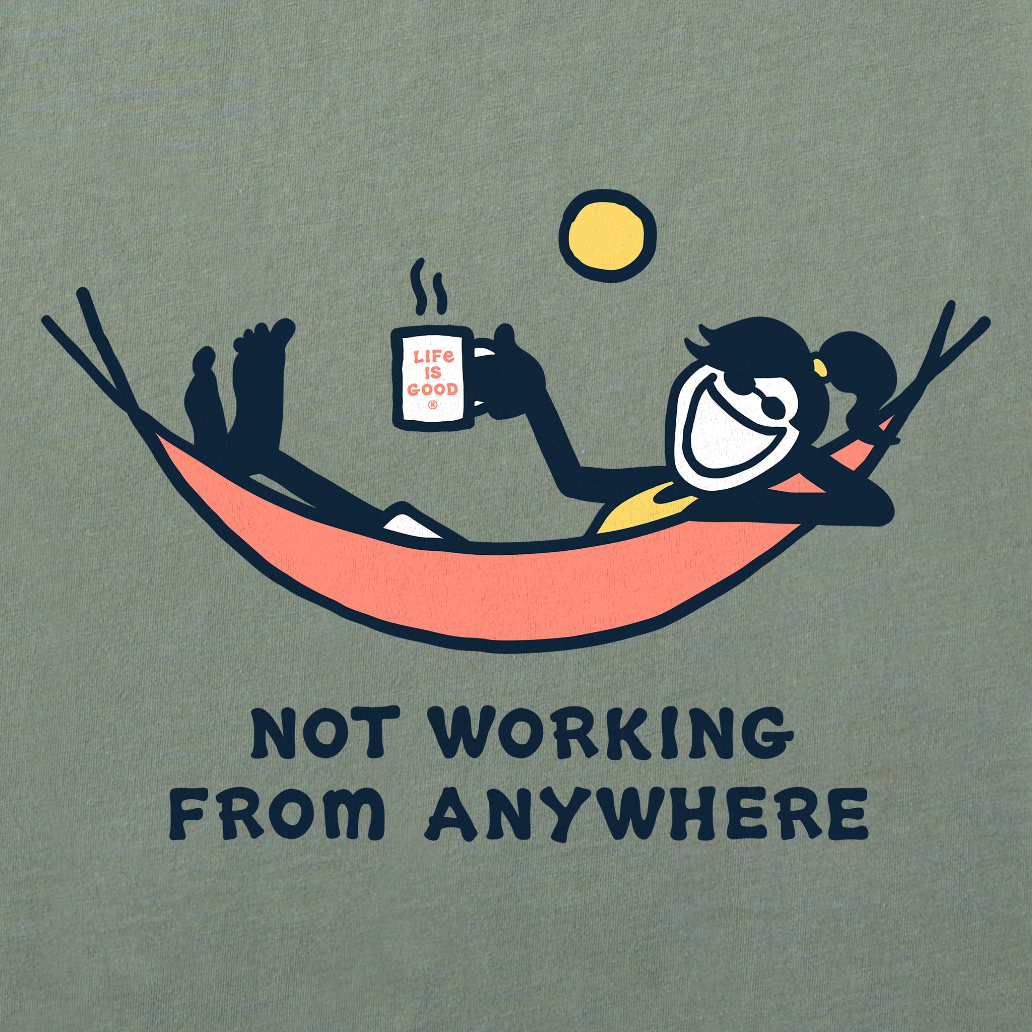 Women's Jackie Not Working From Anywhere Short Sleeve Tee