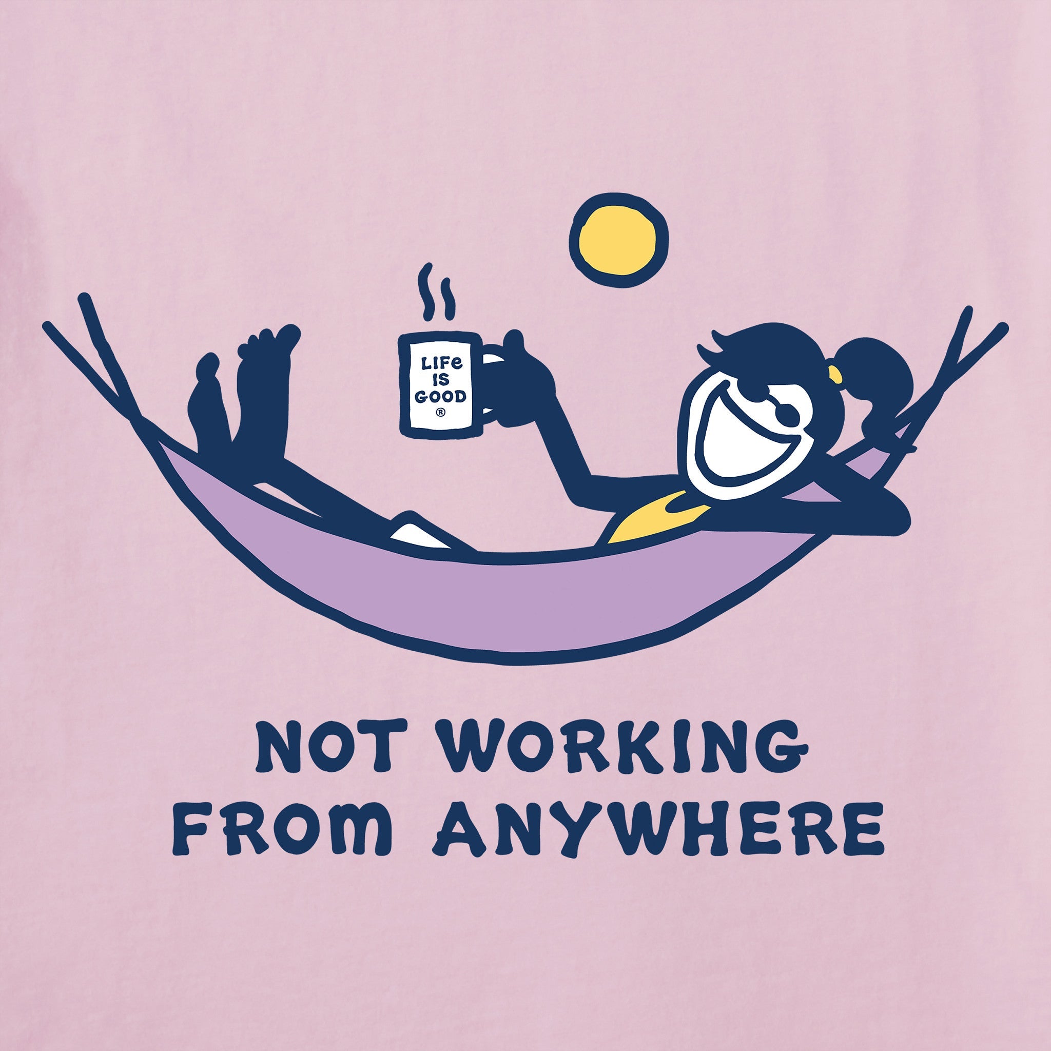 Women's Jackie Not Working From Anywhere Short Sleeve Tee