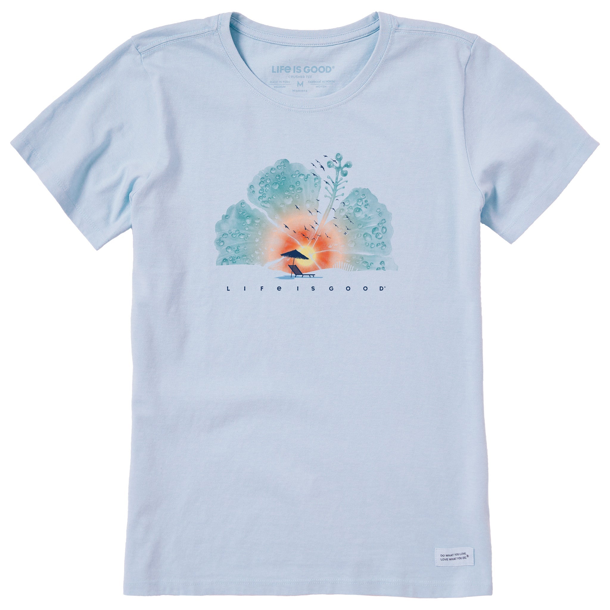 Women's Hibiscus Beach Short Sleeve Tee