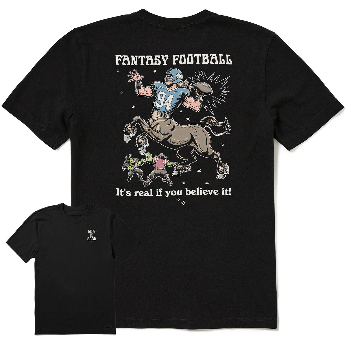 Men's Fantasy Football Centaur Goes Long Short Sleeve Tee