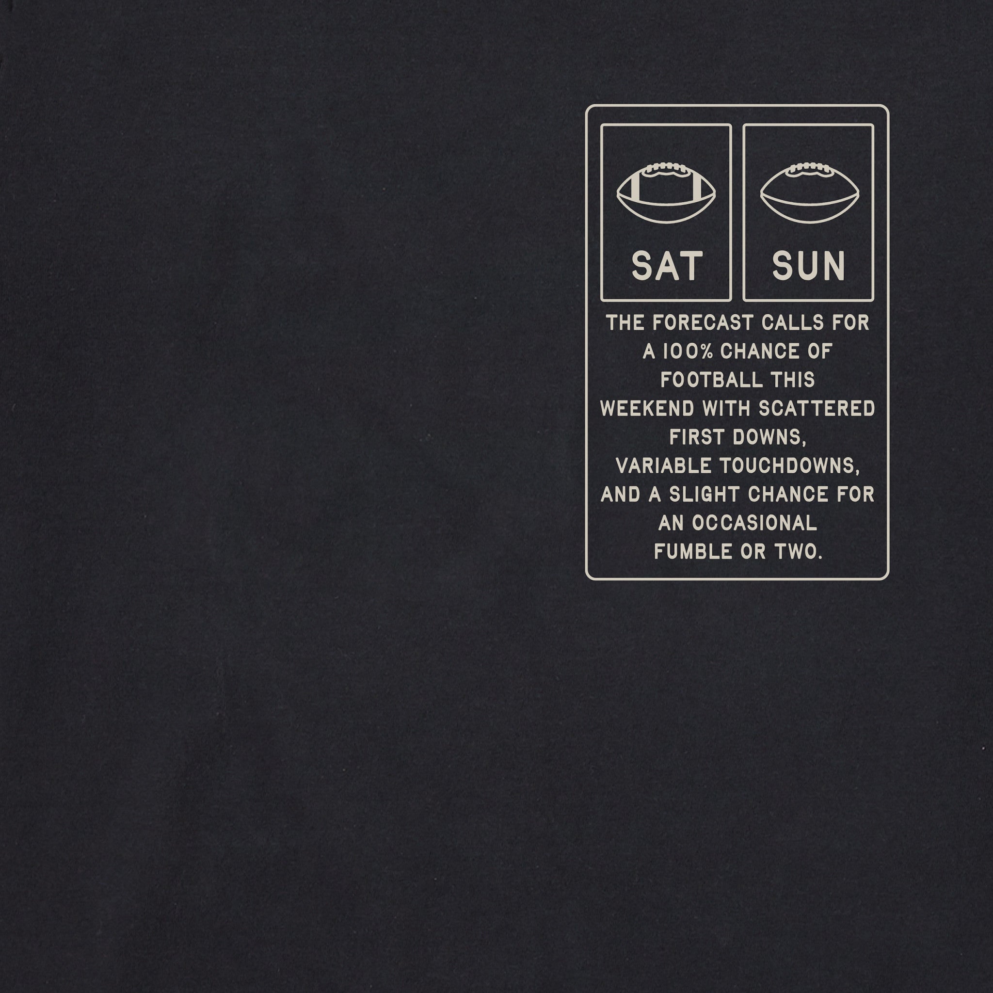Men's Football Forecast Short Sleeve Tee
