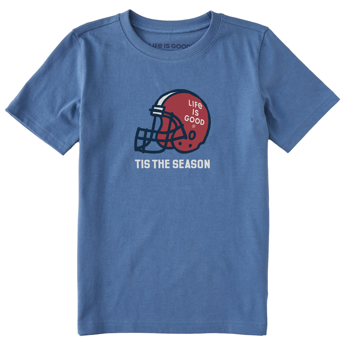 Kids Tis the Season Big Helmet Short Sleeve Crusher Tee