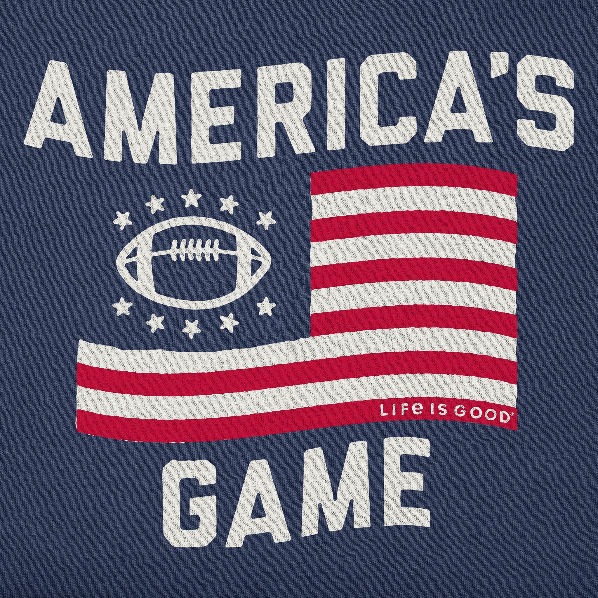 Kids America's Game Football Short Sleeve Crusher Tee