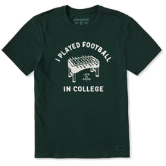 Men's I Played Football in College Short Sleeve Crusher Tee