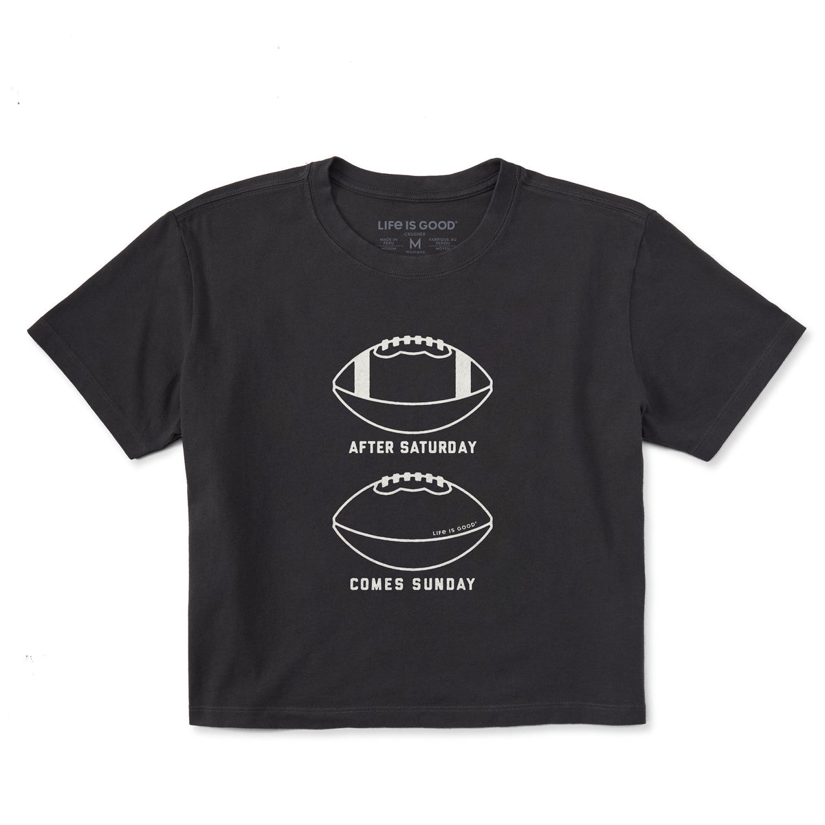 Women's After Saturday Comes Sunday Short Sleeve Crusher Boxy Tee