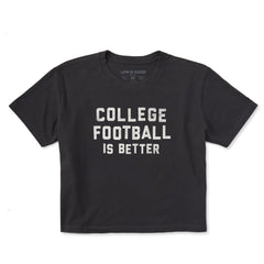 Women's College Football is Better Short Sleeve Crusher Boxy Tee